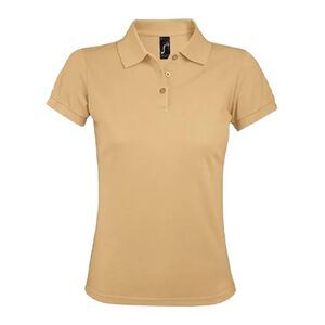 SOLS Womens/Ladies Prime Polo Shirt / Sand